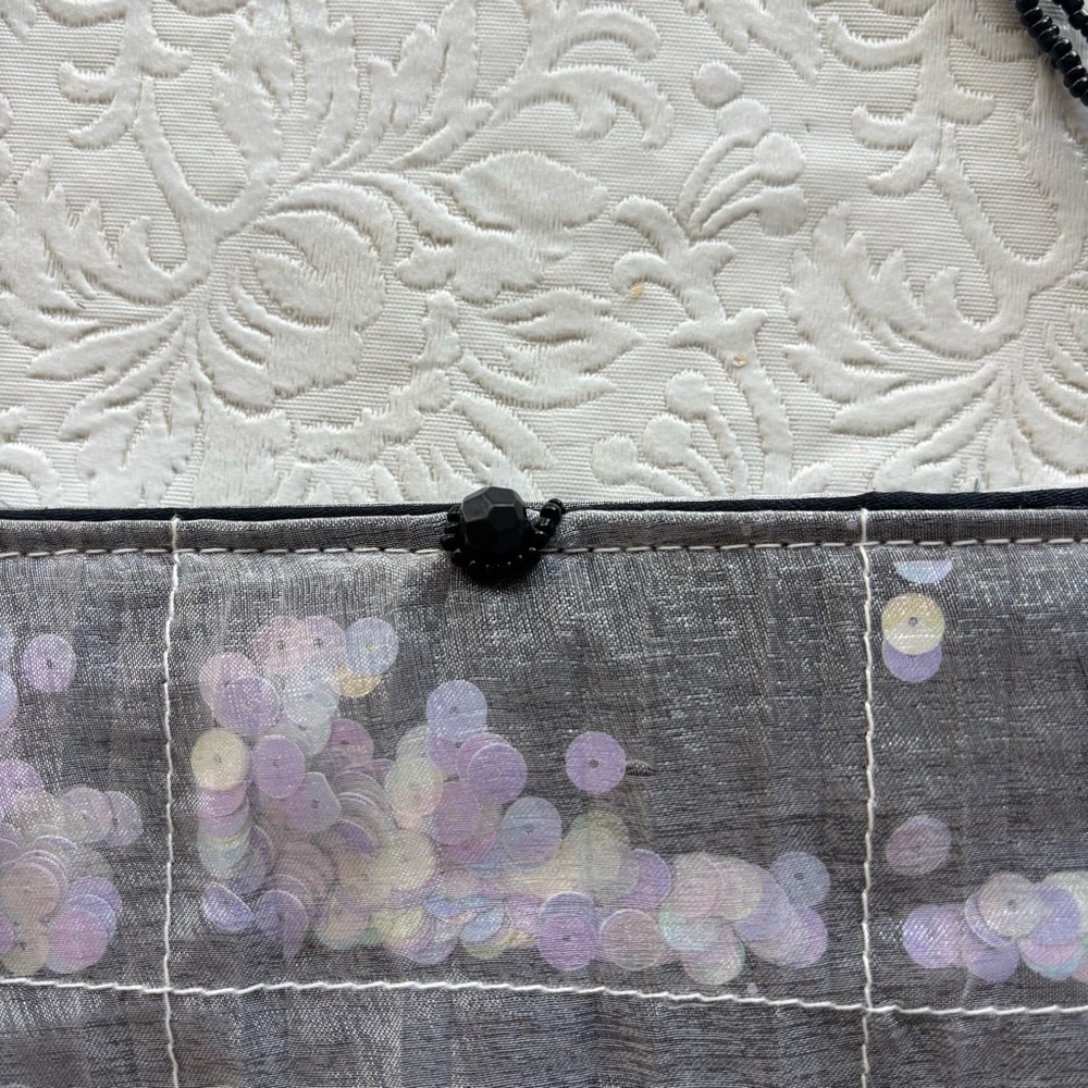 New York Glitz Giorgio Beverly Hills Beaded Mesh Sequin Evening Bag - Picture 7 of 12